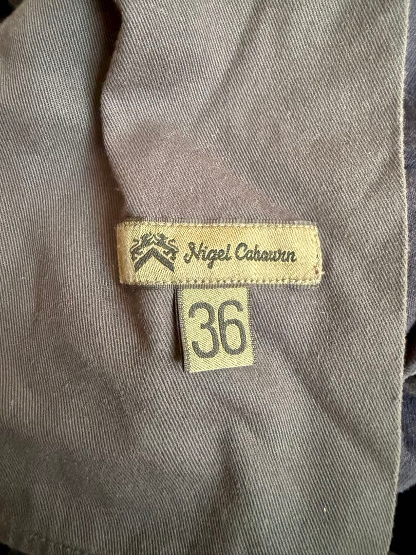 Nigel Cabourn ナイジェルケーボン　厚手コットンパンツ36 ネイビー
