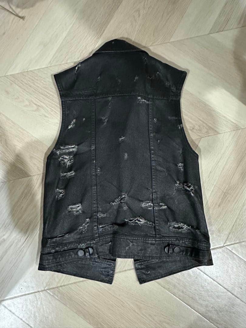 A*e様 Dior homme Strip期04ss デストロイコーティングベス