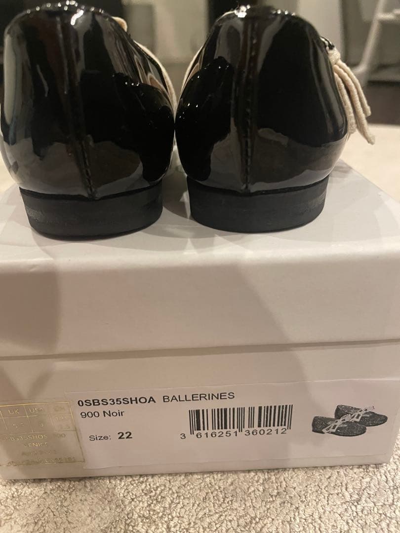 【baby Dior】 バレリーナシューズ 黒 22