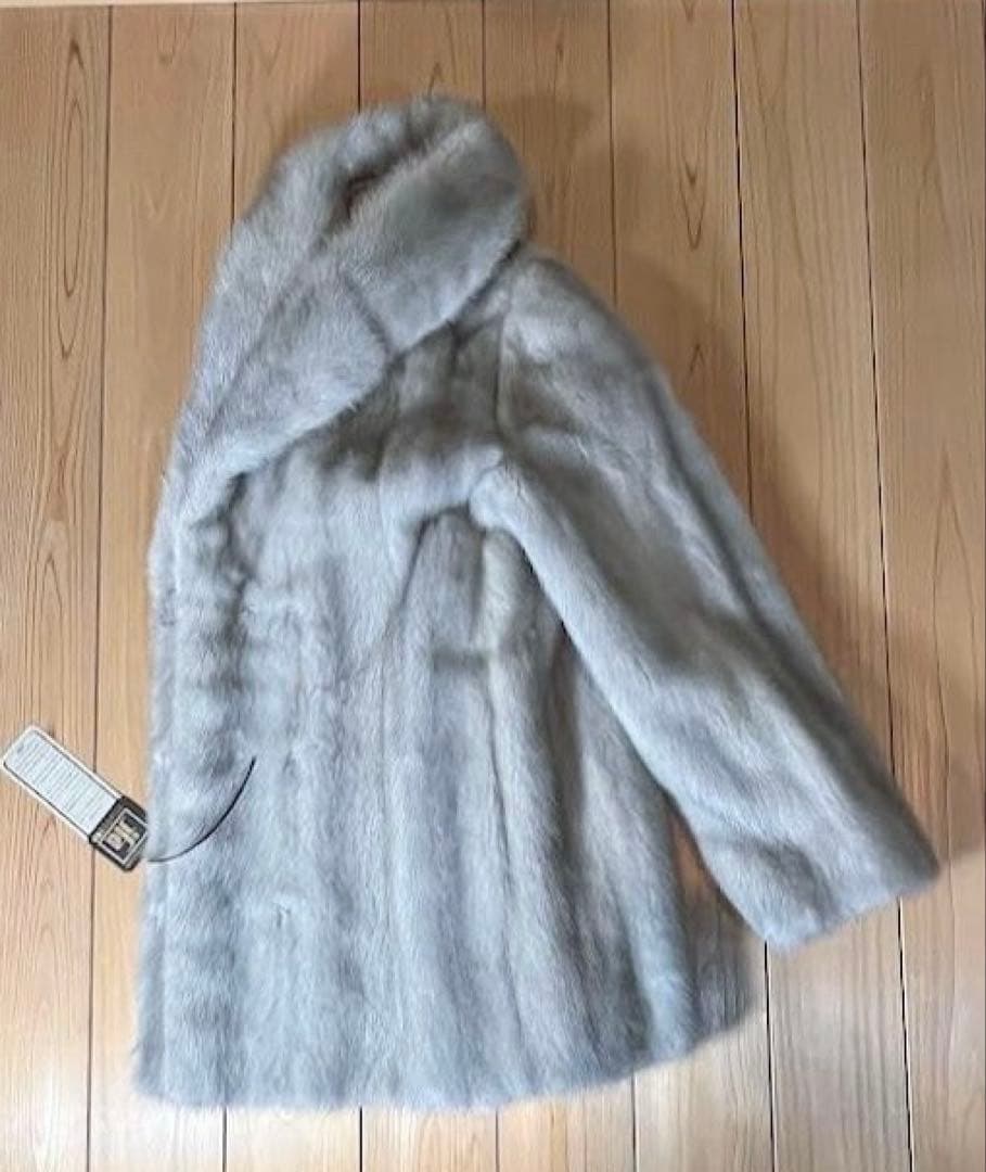 最高級 サファイア ミンク ハーフコート