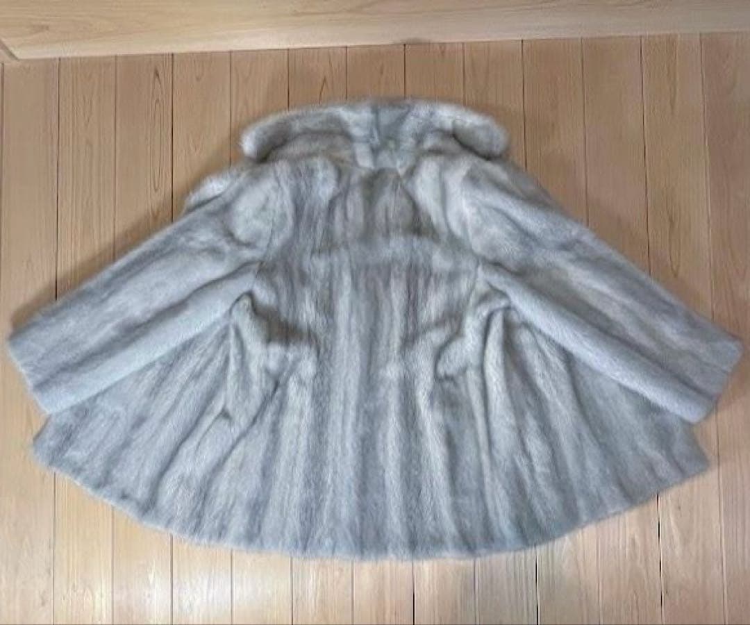 最高級 サファイア ミンク ハーフコート
