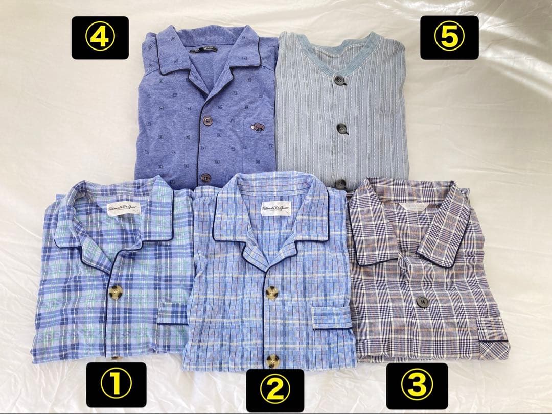 パジャマ5セットとおまけの肌着4枚(Lサイズ)まとめ売り 入院 介護