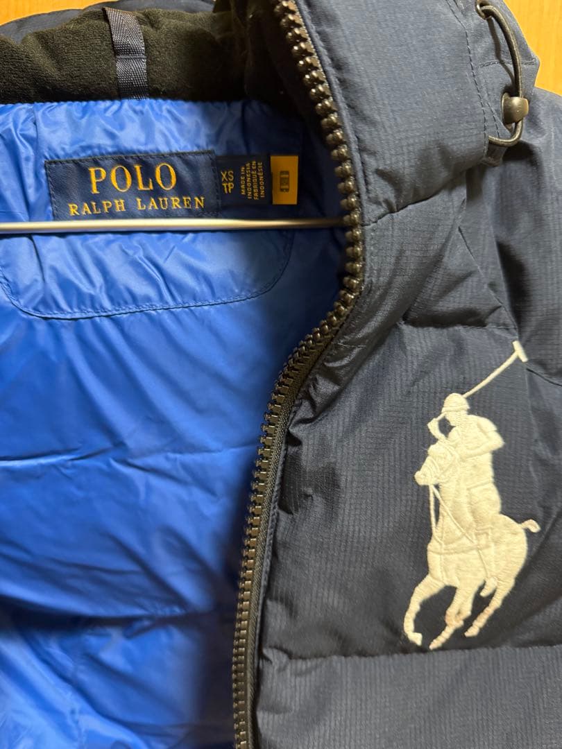 新品Polo Ralph Lauren ネイビー ダウンベスト XS