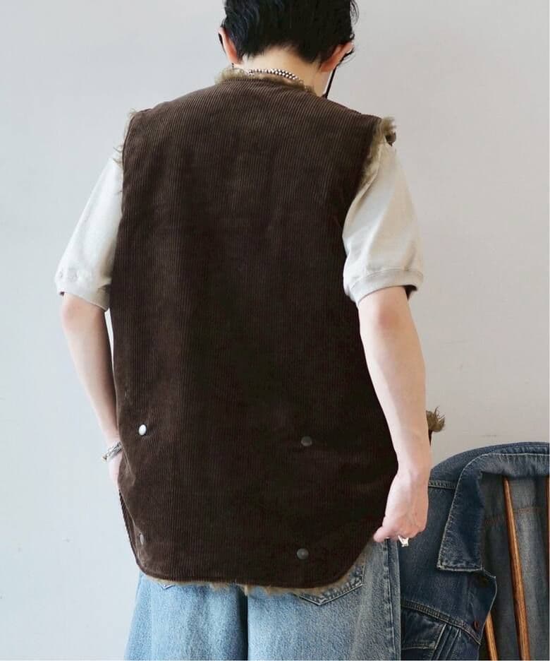 【新品】HARi　REVERSIBLE WORK VEST　ブラウン