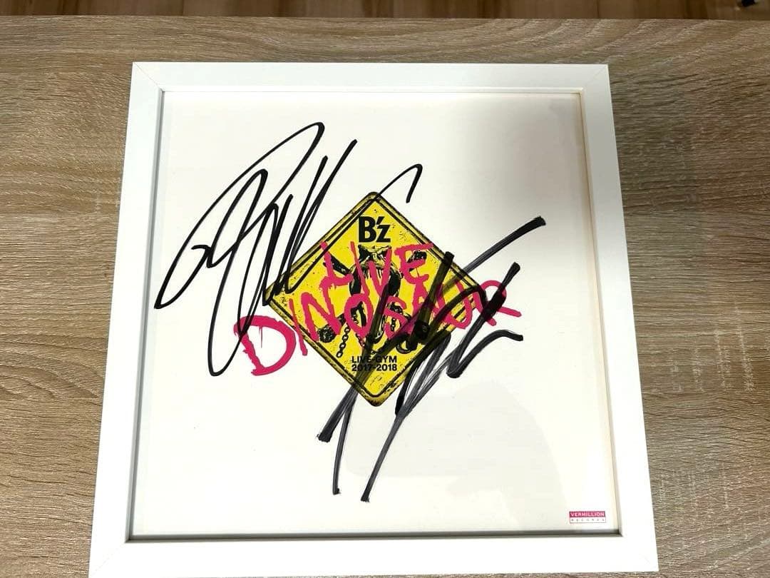 B'z サイン色紙　LIVE-GYM LIVE DINOSAUR 会場特典