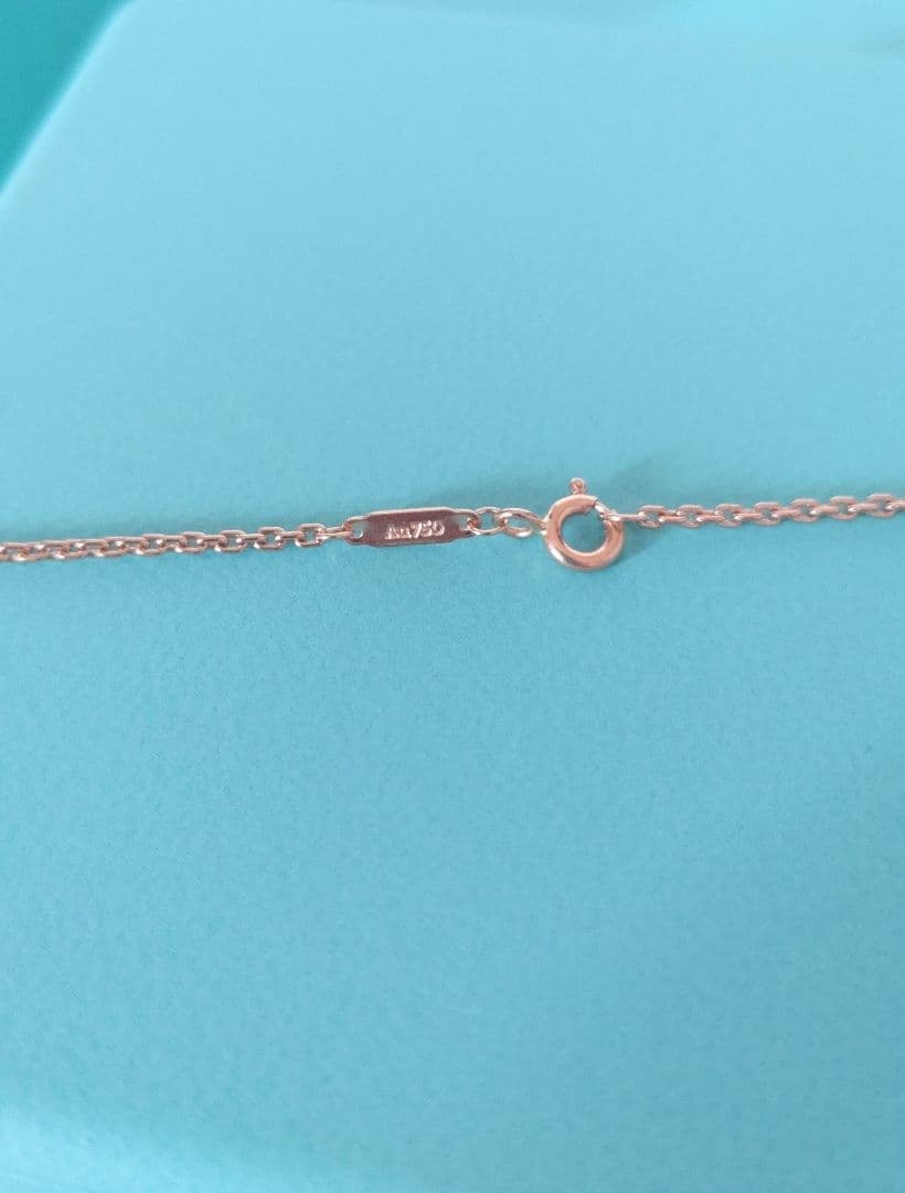 [新品未使用]39.6万ティファニーハードウェアスモールダブルリンクペンダント