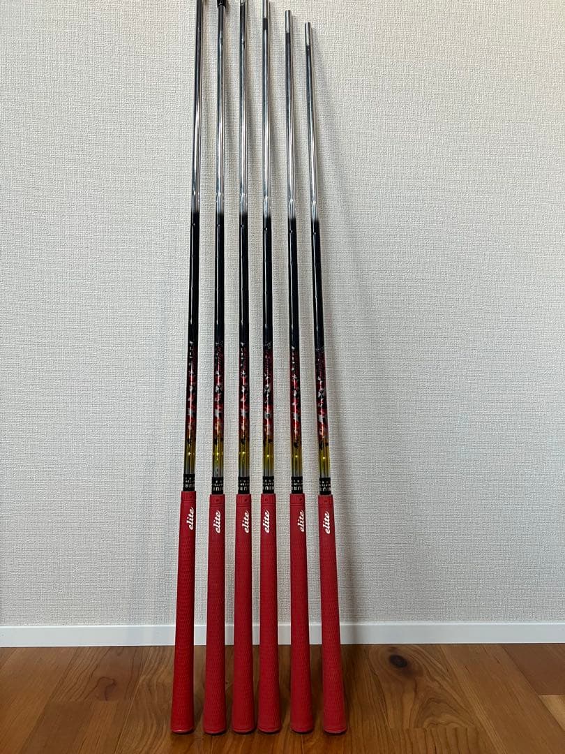 MIURA M-90 シャフト 6本セット 赤グリップ