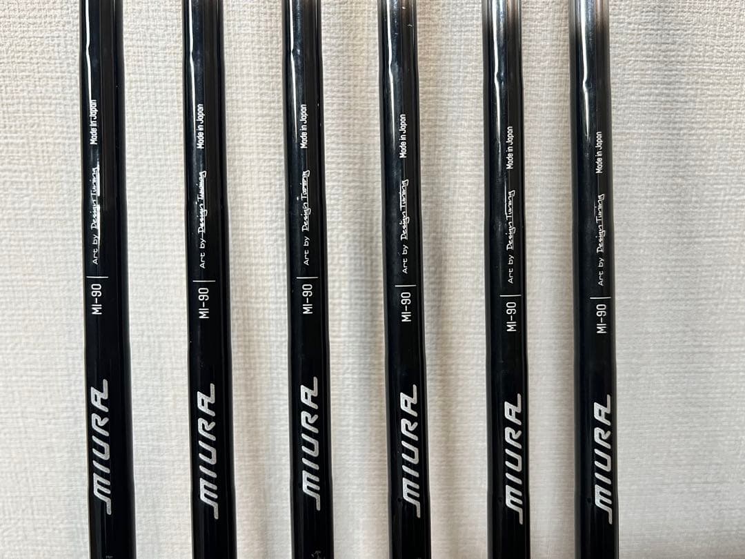 MIURA M-90 シャフト 6本セット 赤グリップ