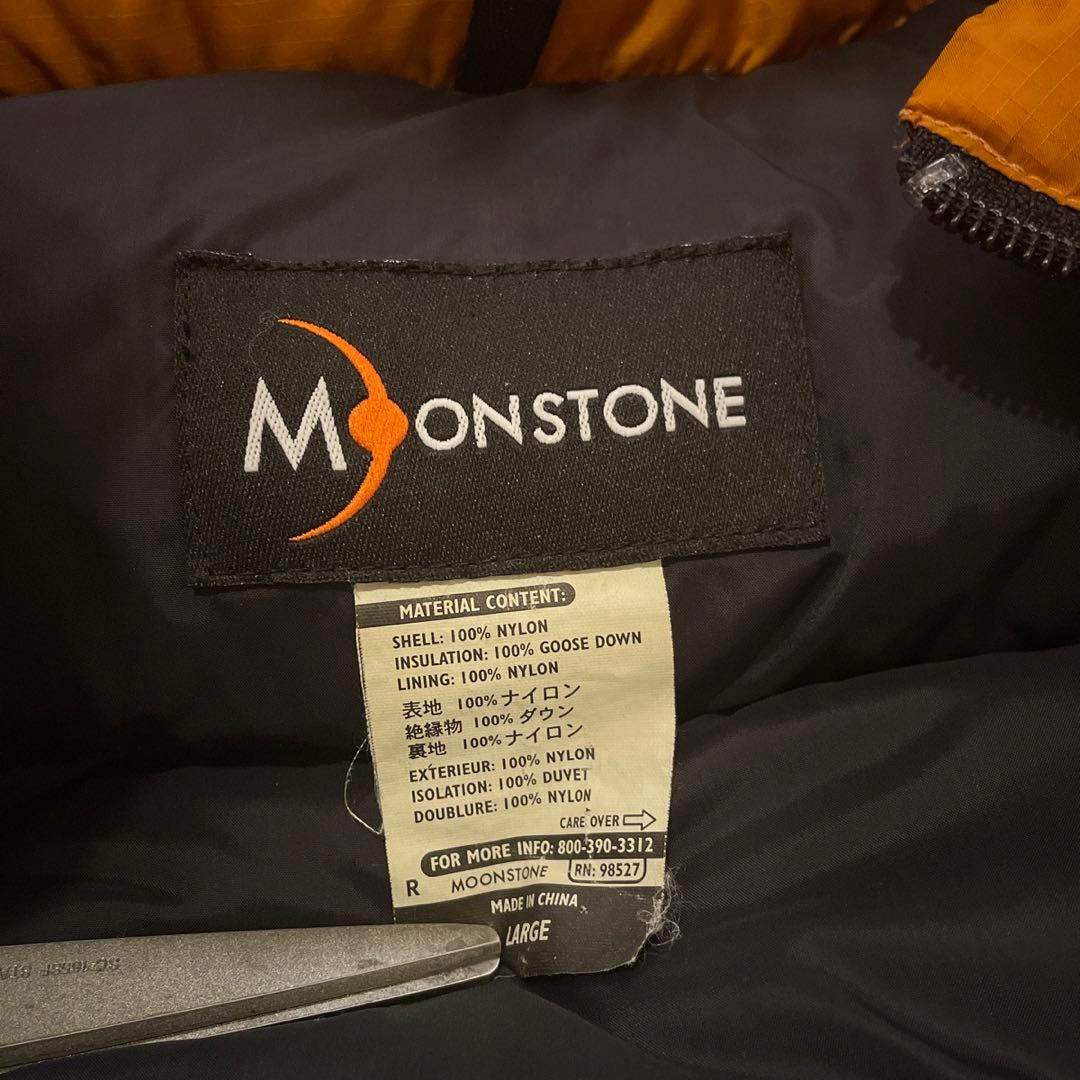 90s★ムーンストーン★ダウンベスト★マンゴーゴールド★L★ダウンパンパン