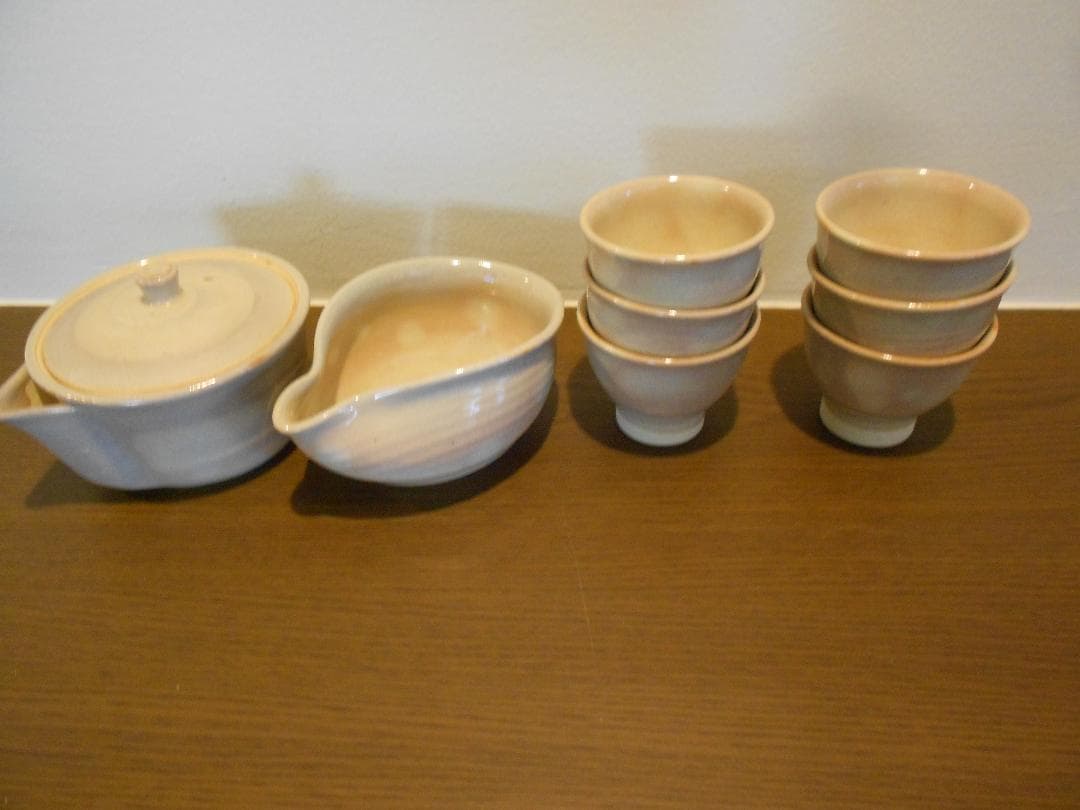 １２代　田原陶兵衛　煎茶器　寶瓶　湯吞　萩焼　陶兵衛