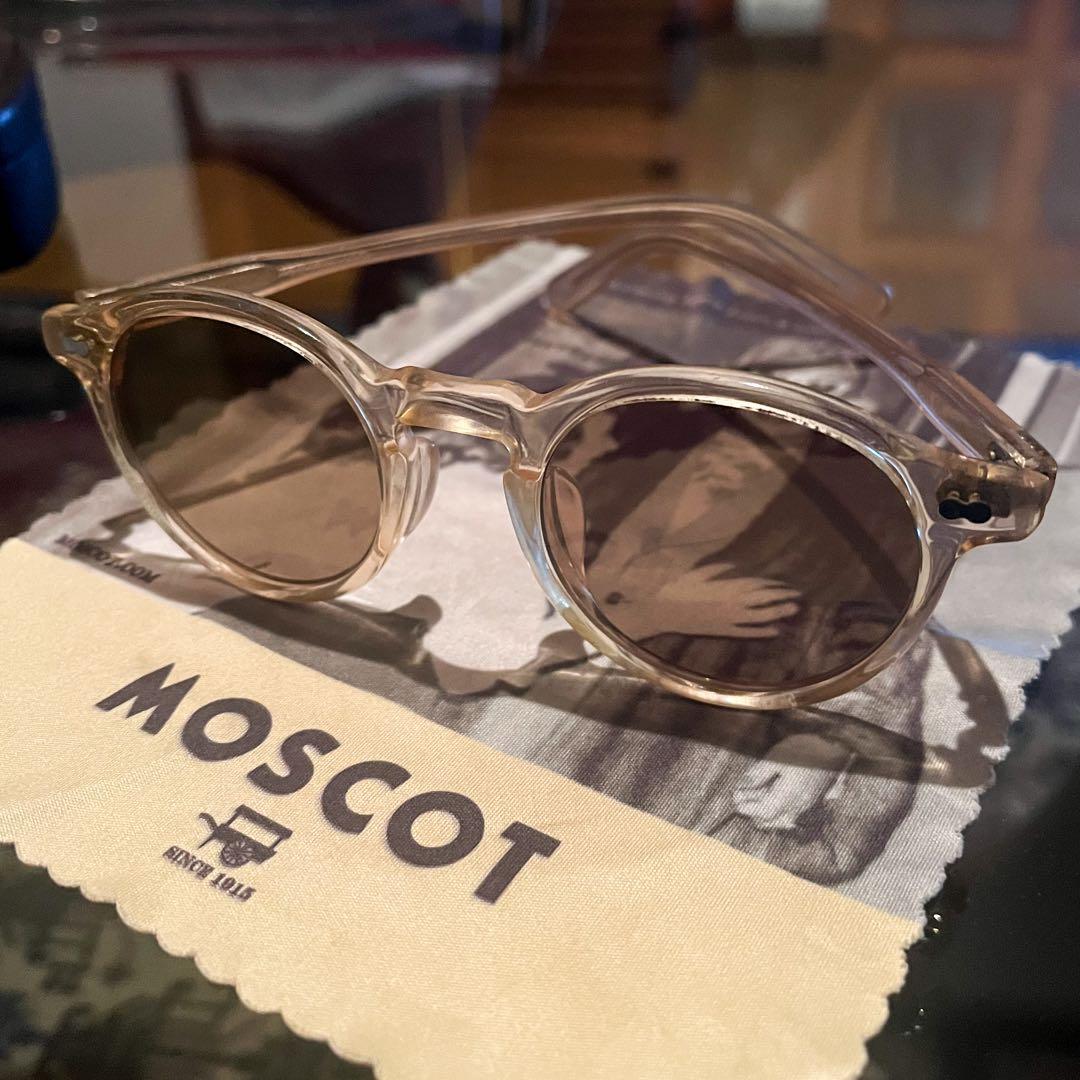 MOSCOT MILTZEN 46 クリアフレーム フラットレンズ サングラス