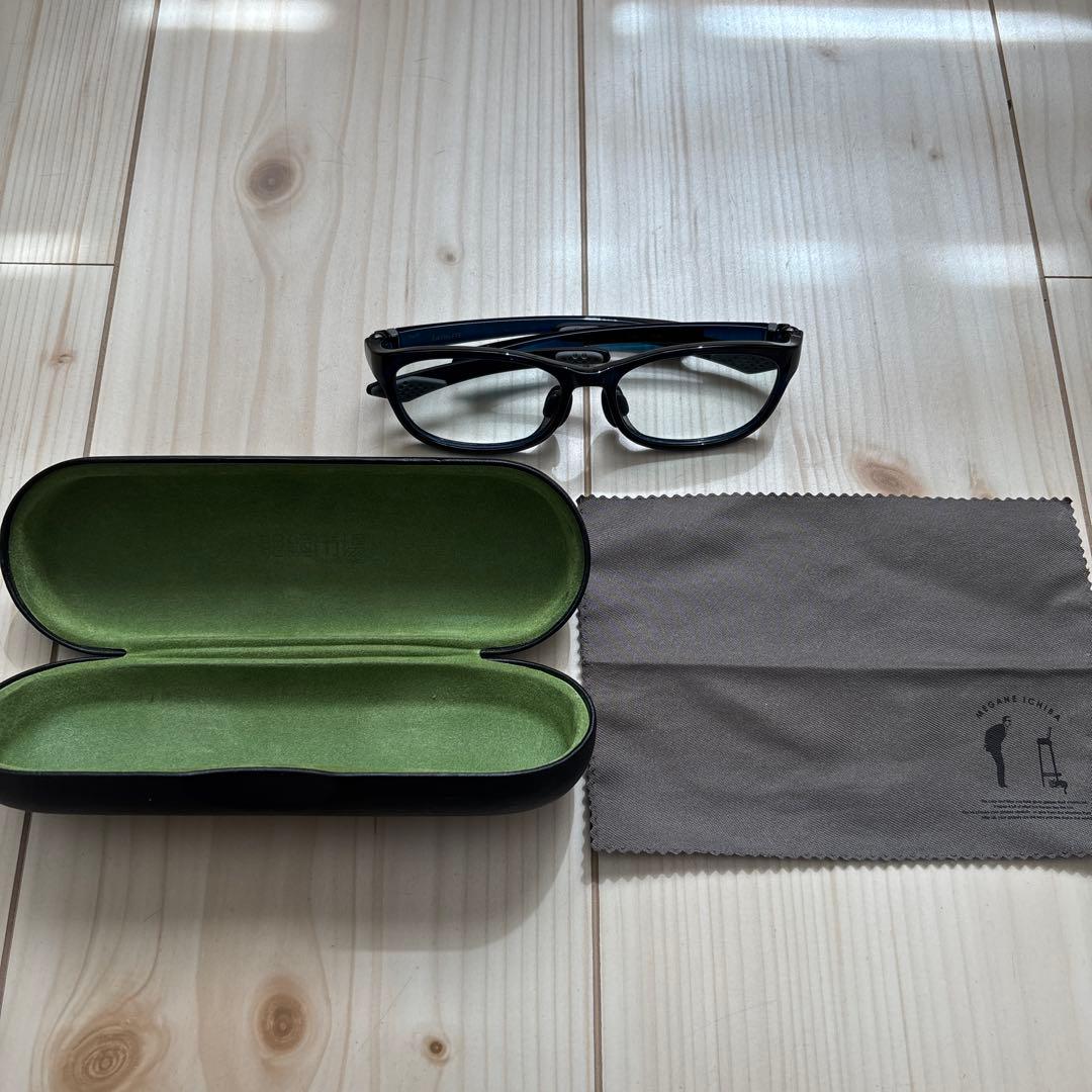 ダークブルー スポーツメガネ　フレーム　値下げ