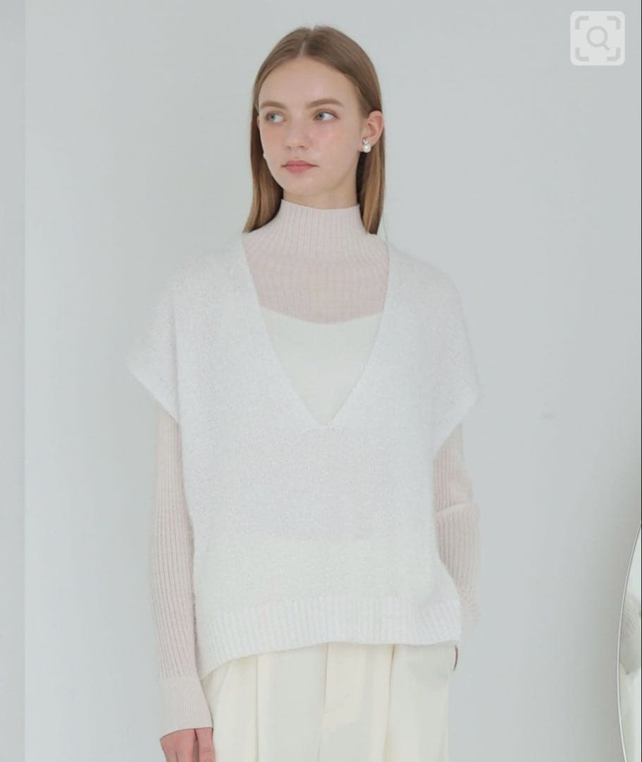 アナイ♡2026SS♡ ラメシャギーＶネックジレ