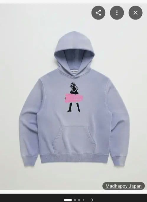 HYSTERIC GLAMOUR グラフィックパーカー ラベンダー