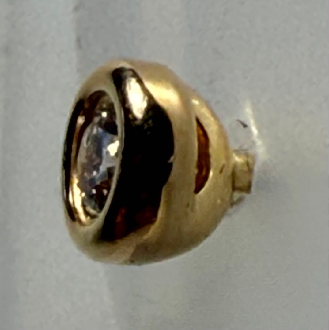 R*長様 片耳用 ティファニー K18 バイザヤード ダイヤ ピアス　極美品