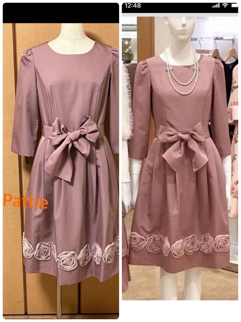 【休日価格】エムズグレイシー未使用お花モチーフワンピース