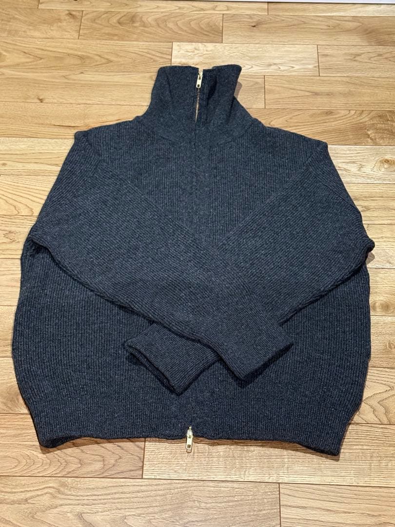 Deuxieme Classe　OLBIA ロングジップブルゾン　グレー