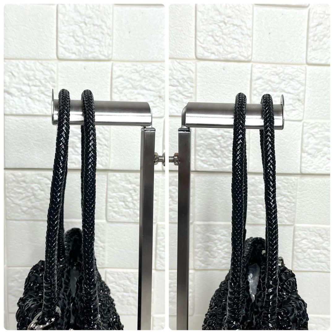 ✨極美品✨☘️ANTEPRIMA☘️✨ハンドバッグ✨ワイヤーバッグ✨リボン編み込み✨