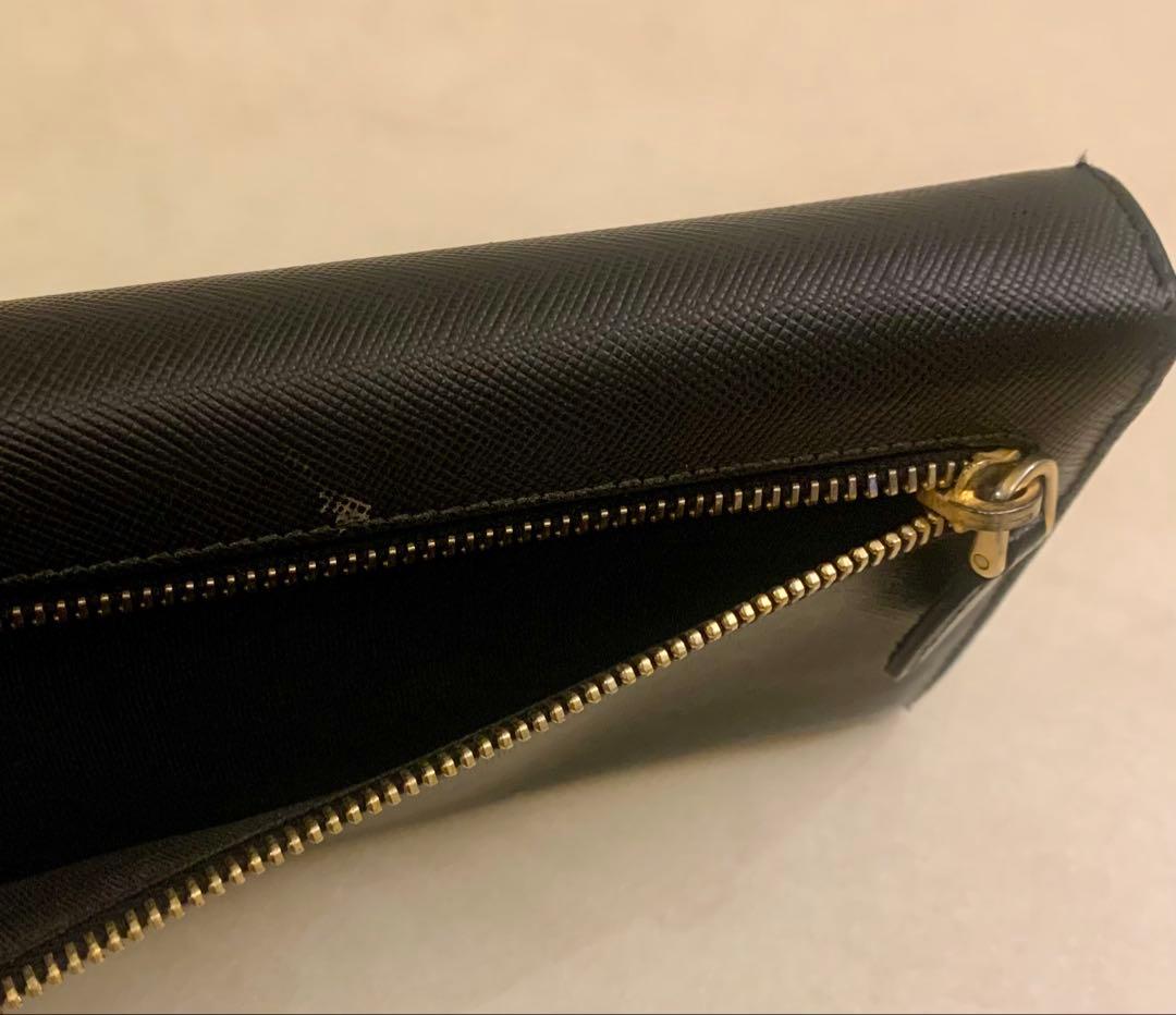 【まゆぞぅ】PRADA ブラック レザー 長財布