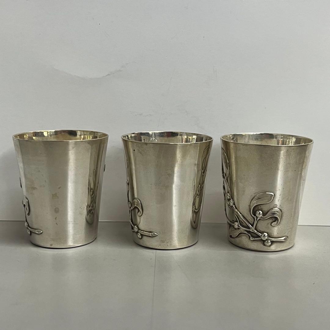 フランス　パリ　アンティーク　シルバー　銀製　リキュールカップ