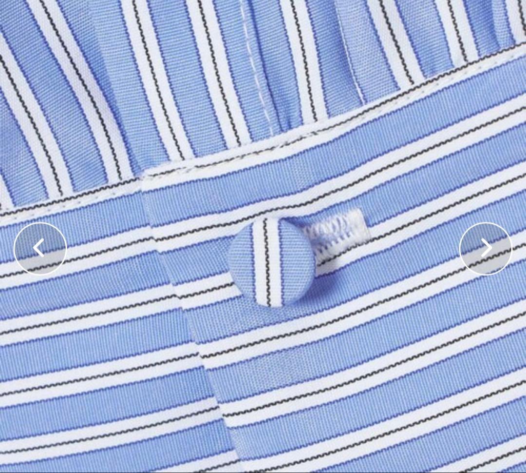 25ss アルアバイル エンブロイダリーポイントシャツ M スカラ ブルー