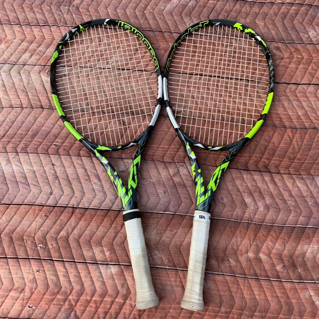 t*1様 Babolat Pure aero 2本セット　バボラ　アエロ　100