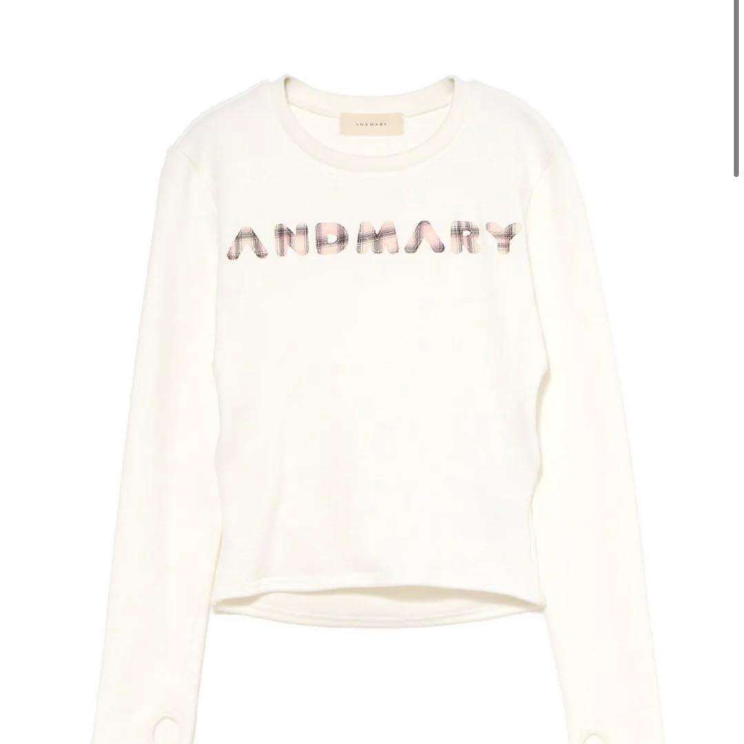 andmary Mary logo pattern tops アンドマリー