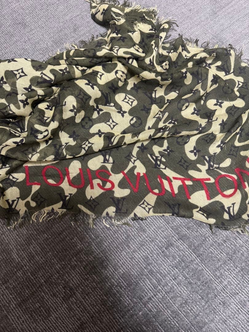 LOUIS VUITTON ストール 村上隆 迷彩 カモフラージュ