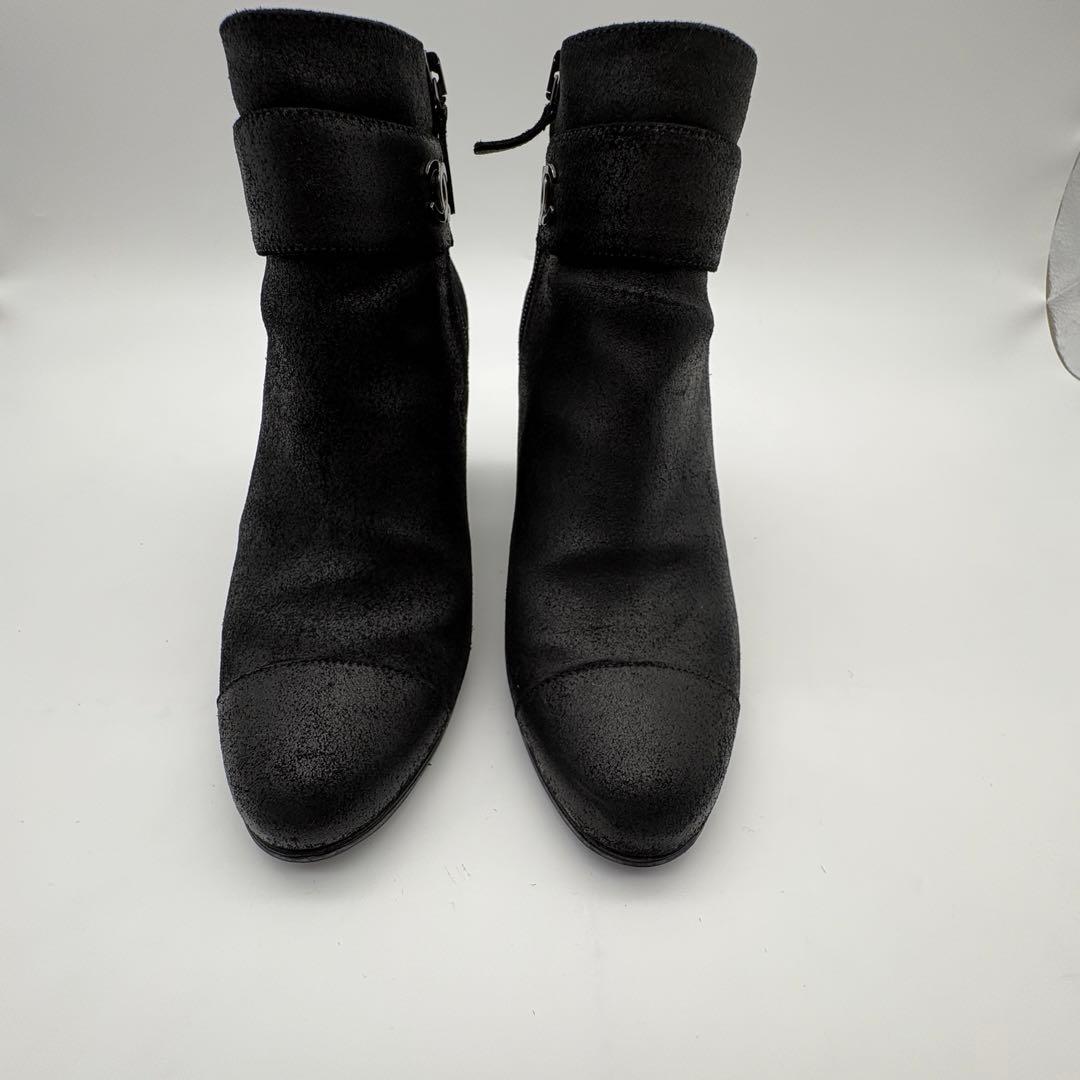 あっつー定番CHANEL シャネル　スエード　ヌバックレザー ブラック