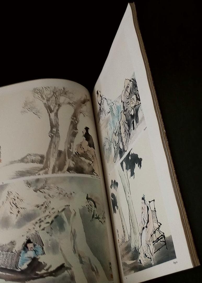 任伯年人物画集（概ね並(美品ではなく古本の状態です全ページ確認済ゆうパック中国画