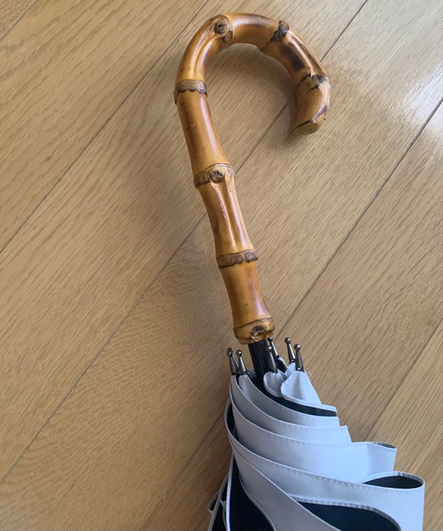 サンバリア100 長傘　Mサイズ　コンビmoku グレー