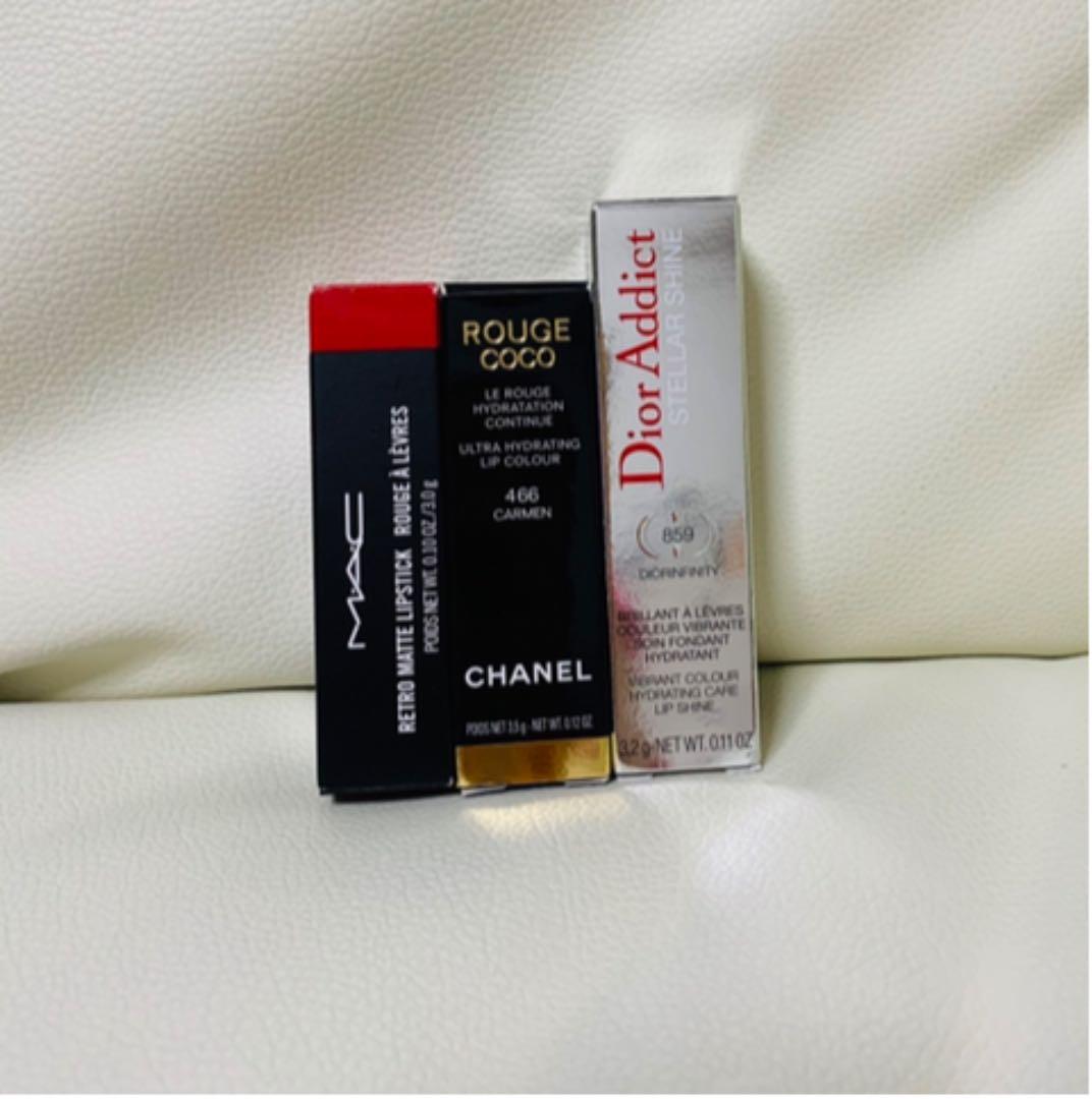 Dior&CHANEL&MACリップ3セット