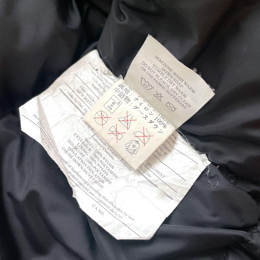 美品 90s ビンテージ MRMOT ダウンベスト ブラック L 刺繍ロゴ