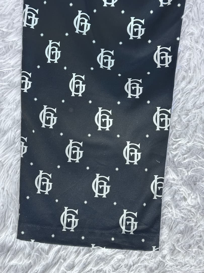 未使用タグ付 GLAD HAND FAMILY CREST 総柄 パンツ