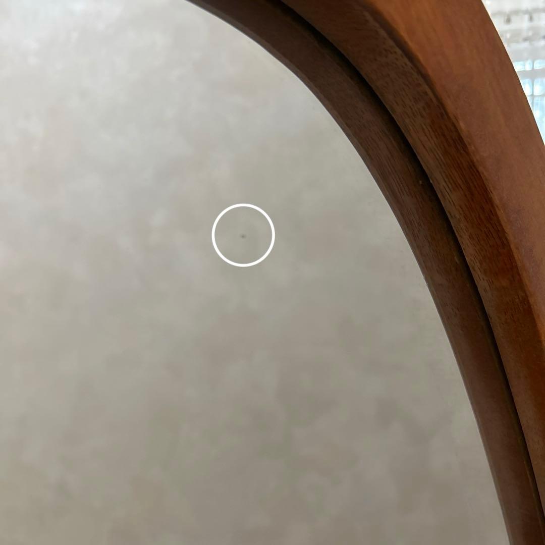 アンティーク調　スタンドミラー・ 姿見・木製・楕円形