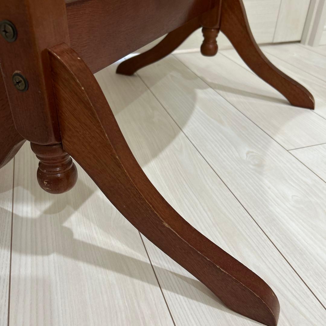 アンティーク調　スタンドミラー・ 姿見・木製・楕円形