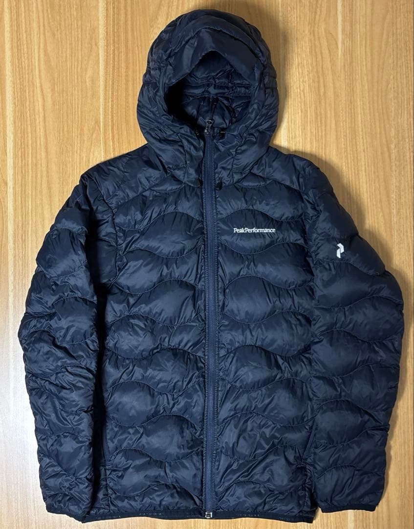 ピークパフォーマンス ヘリウム ダウン フード ジャケット メンズ ネイビー S