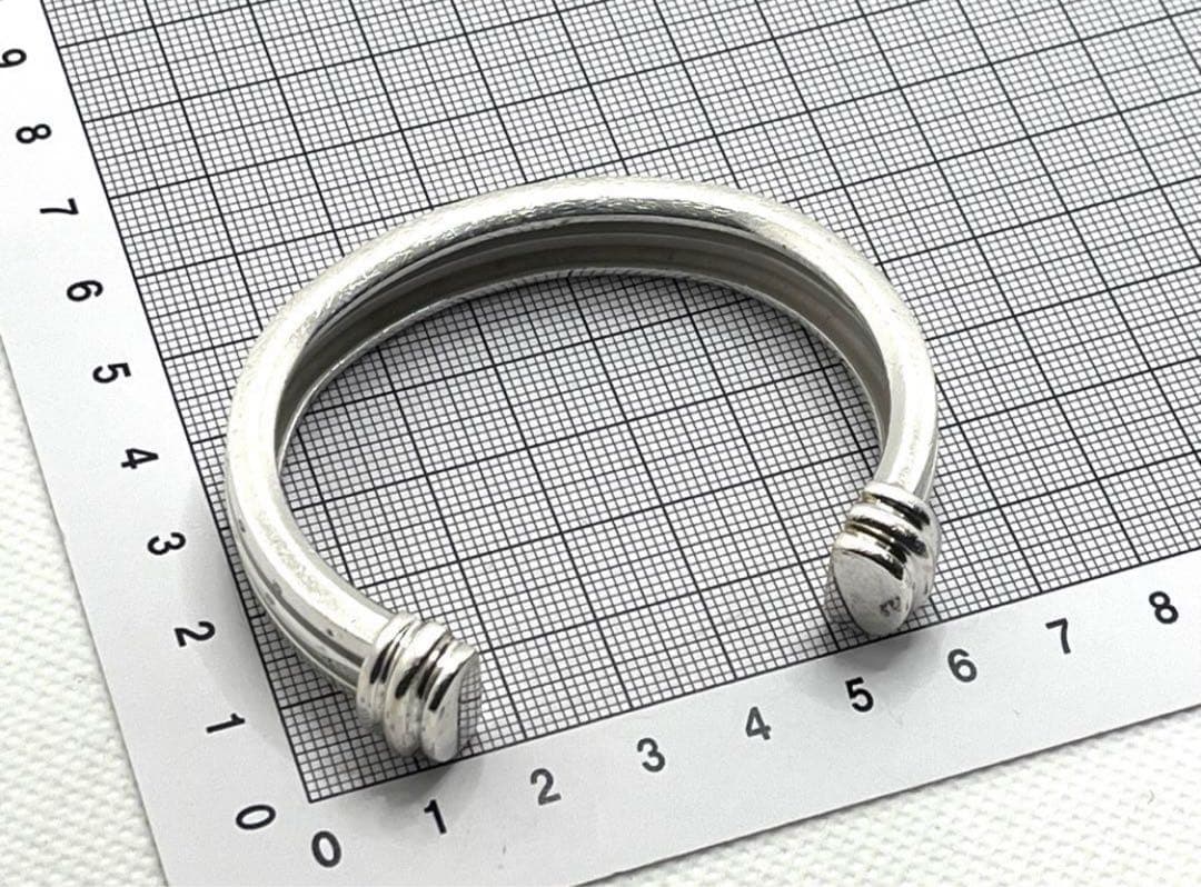 h141 希少　ヴィンテージ　ティファニー　1995 グルーブド　バングル925