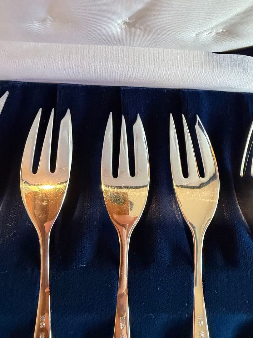 徳力本店 Silver Wing 銀製スプーン＆フォーク 各6本セット 箱入り