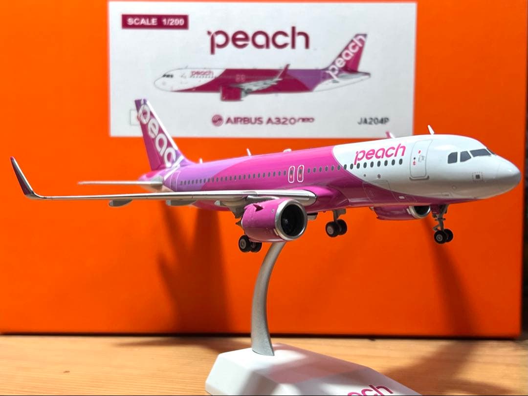 航空機・ヘリコプター JCwings 1/200 Peach A320neo JA204P