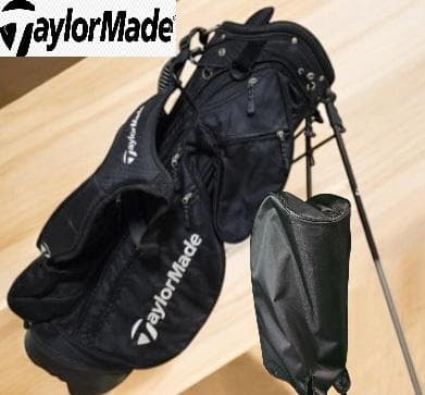 送料無料/美品　TaylorMade スタンド式キャディバッグBLACK