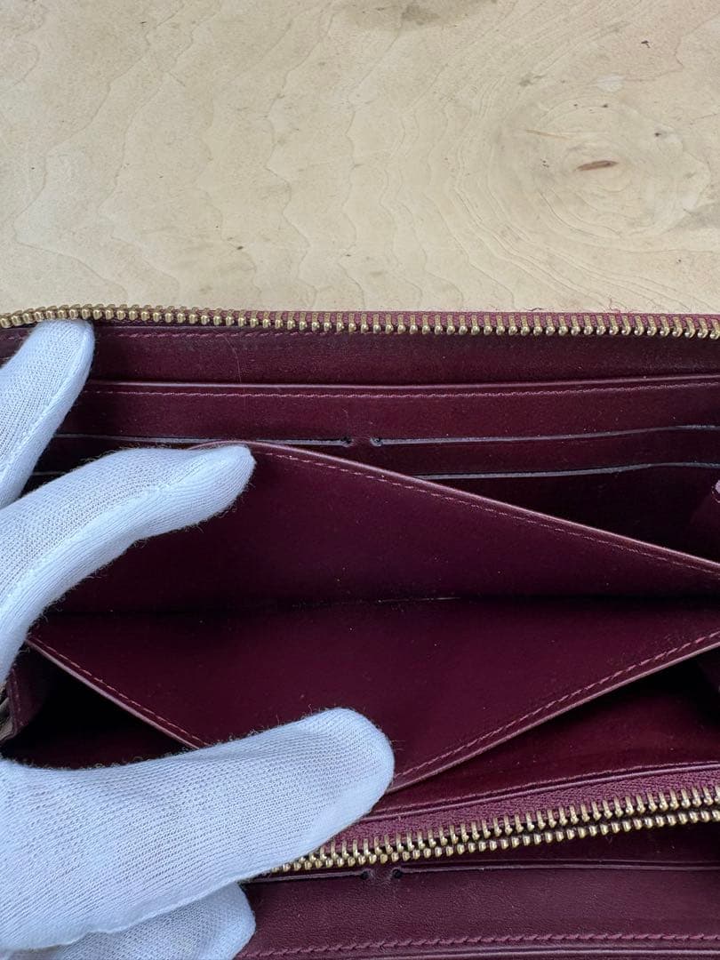 ルイ・ヴィトン ヴェルニ　長財布 バーガンディ