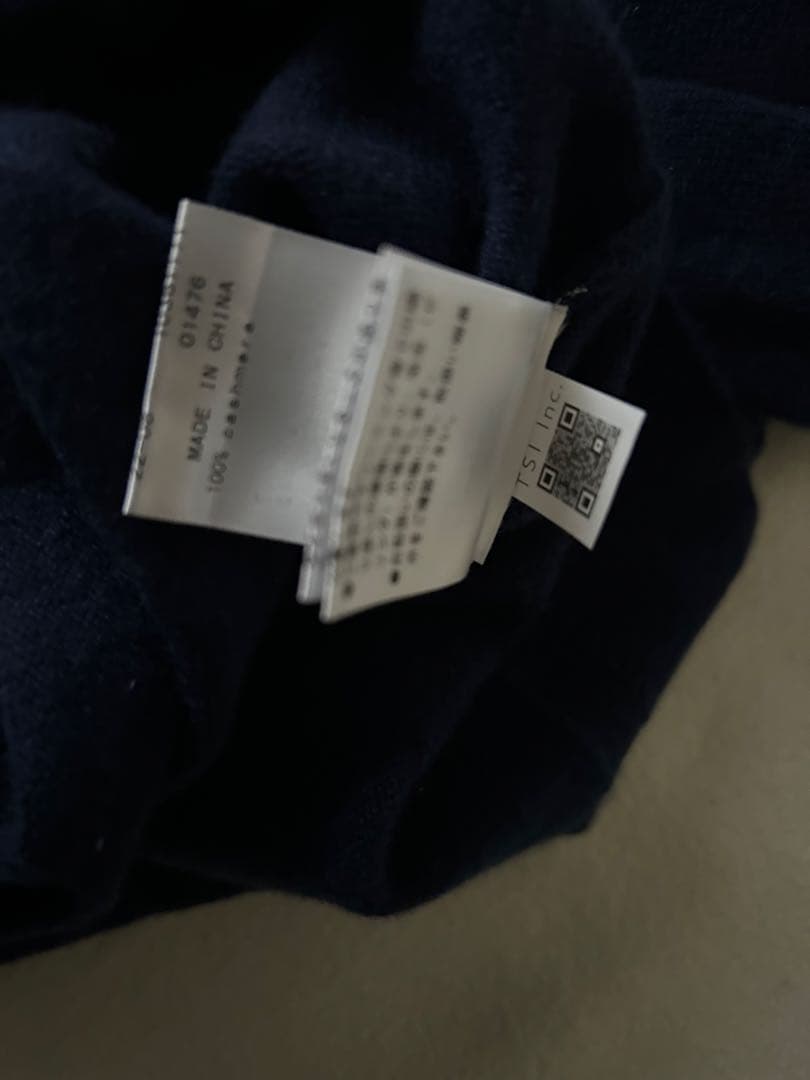 新品 パーリーゲイツ カシミヤ100% ニット セーター レディース ネイビー