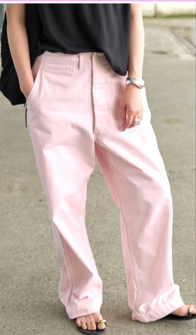 新品未使用Spick & Span 樋口かほりコラボ ピンクチノパン 完売カラー