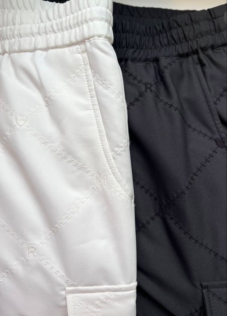 【美品】RM heart quilting pants ブラック