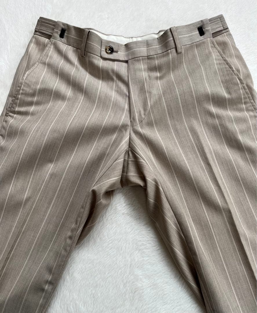 【希少】ANGELICO オーダースーツ　セットアップ　スリーピース　グレージュ