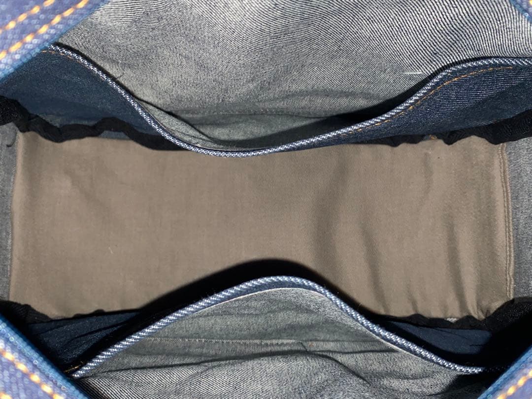 ハンドメイド☆岡山デニム☆☆ヨークシャテリア☆4wayボストンバッグ