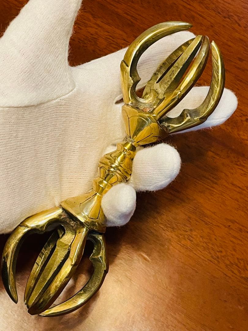 日本式 新品 未使用 送料無料 五鈷杵　バジュラ　ドルジェ　密教法具 16㎝