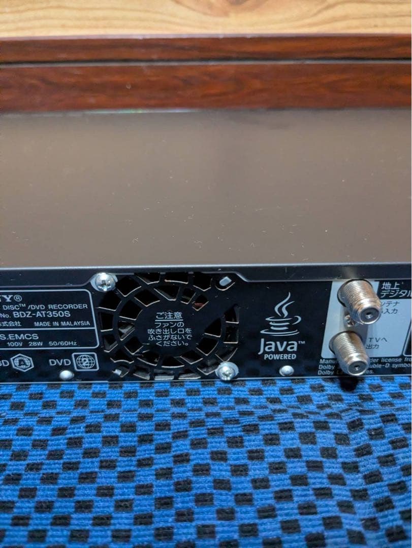 SONY ブルーレイレコーダー リモコン付き