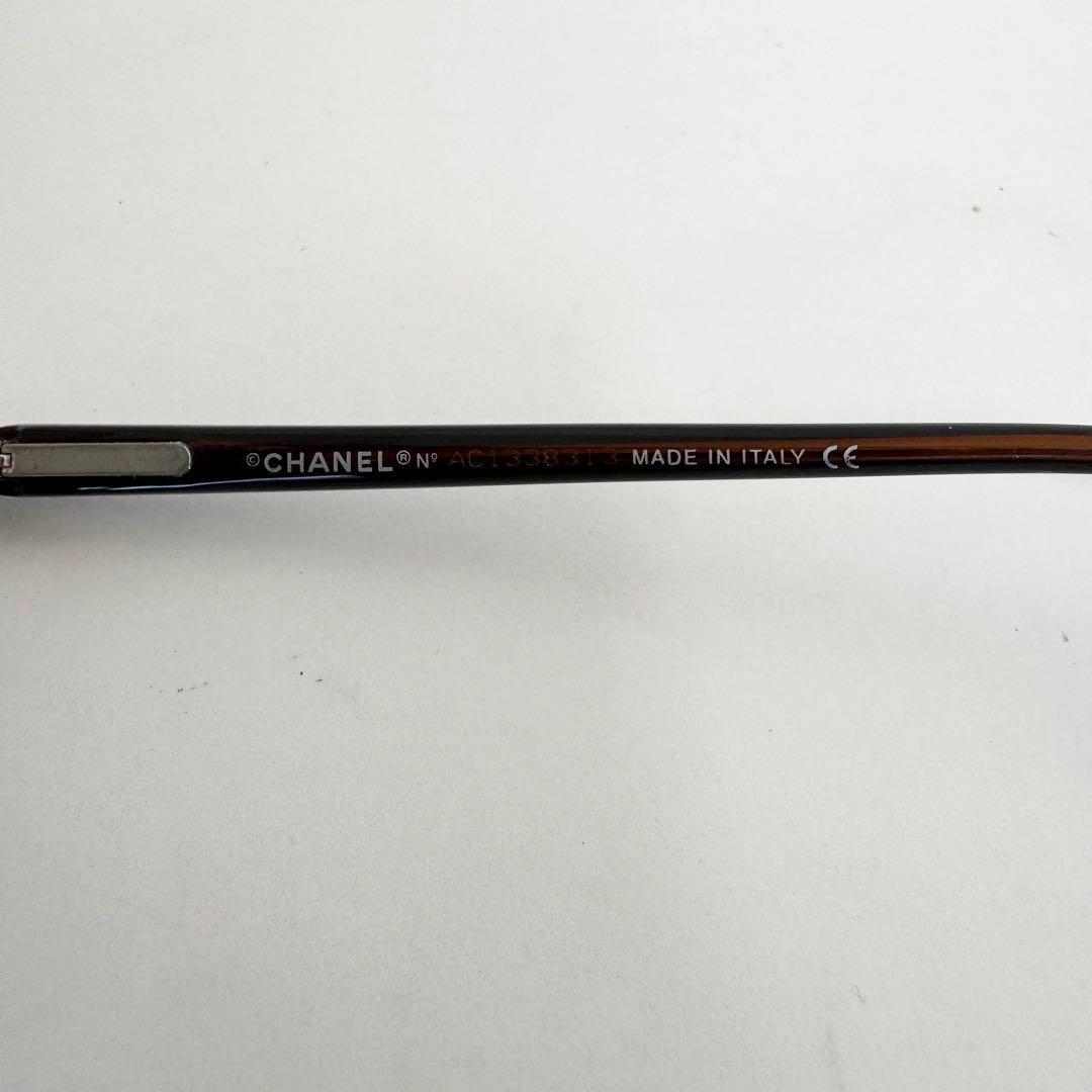 美品 CHANEL シャネル メガネ サングラス 度入り リムレス ココマーク